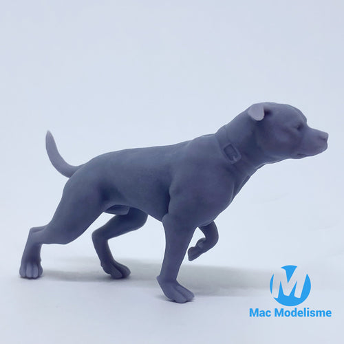 Chien Pit Bull Chasse - 1/24 Ou 1/18 Figurines